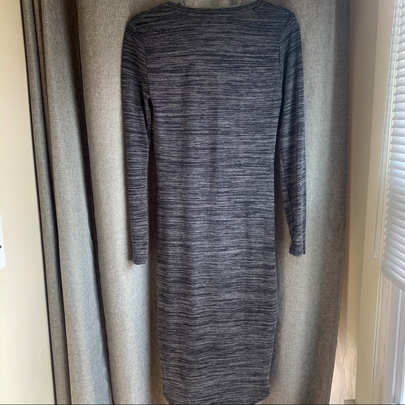Philosophy Knit Black/Gray Midi Dress‎ - Picture 4 of 6